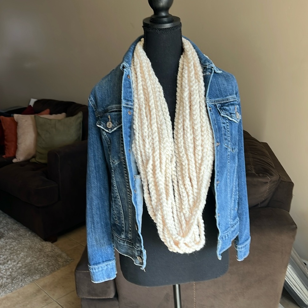 Handmade Crochet Braided Infinity Scarf